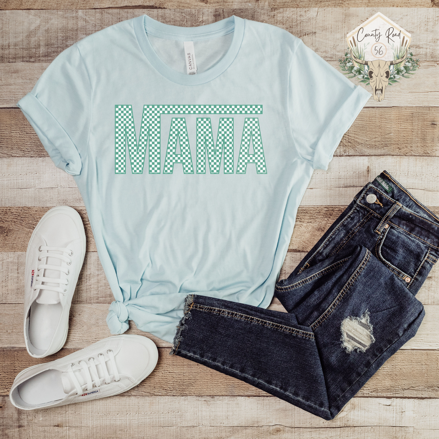 Mama Checkered (Multiple Color Options)