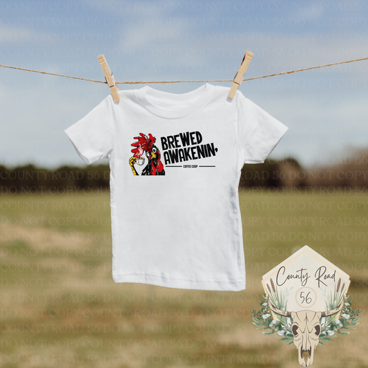 Sue's Brewed Awakenin' ORIGINAL Crazy Chicken YOUTH APPAREL