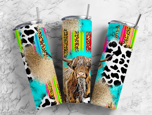 Rainbow Highland Tumbler