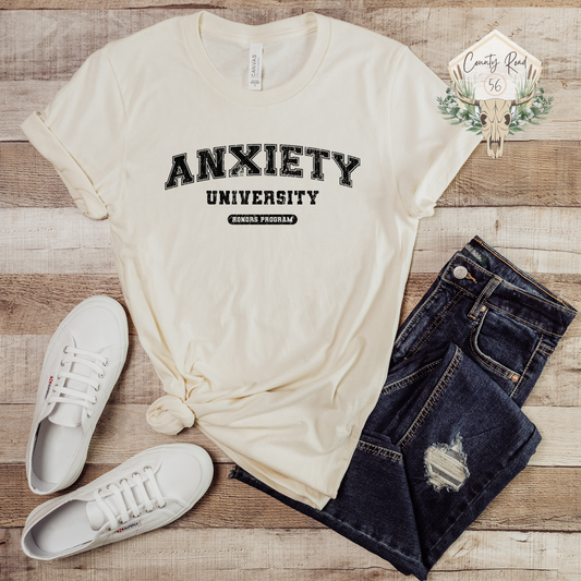 Anxiety University Honors Program DISTRESSED DESIGN