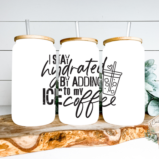 Iced Coffee Glass Can Tumbler