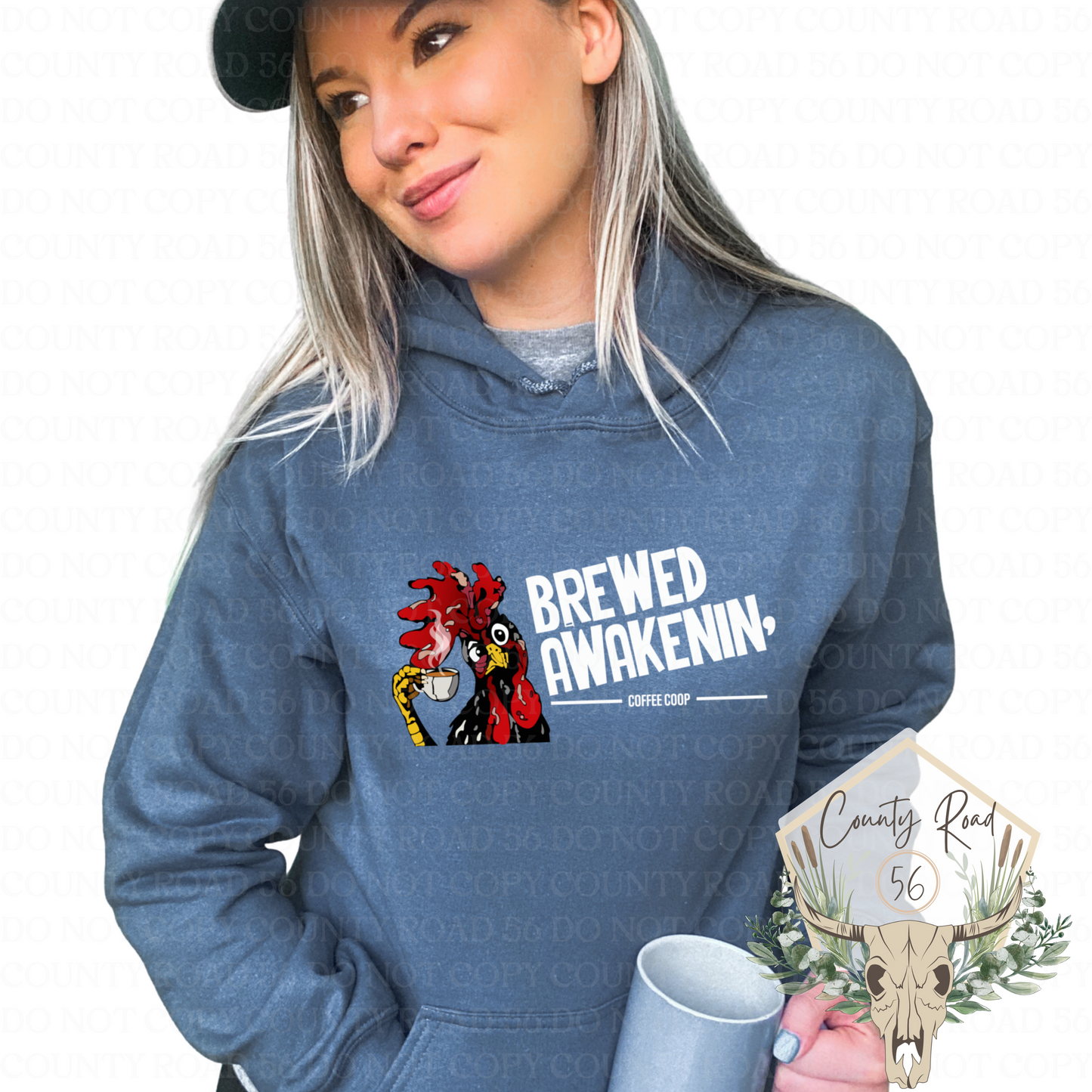 Sue's Brewed Awakenin' ORIGINAL Crazy Chicken ADULT APPAREL
