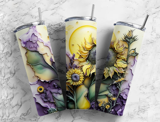 Sunflower Floral Tumbler