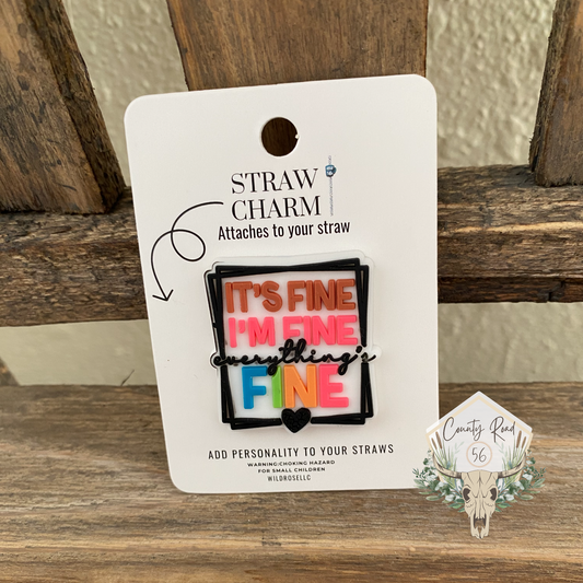 It’s Fine Straw Charm
