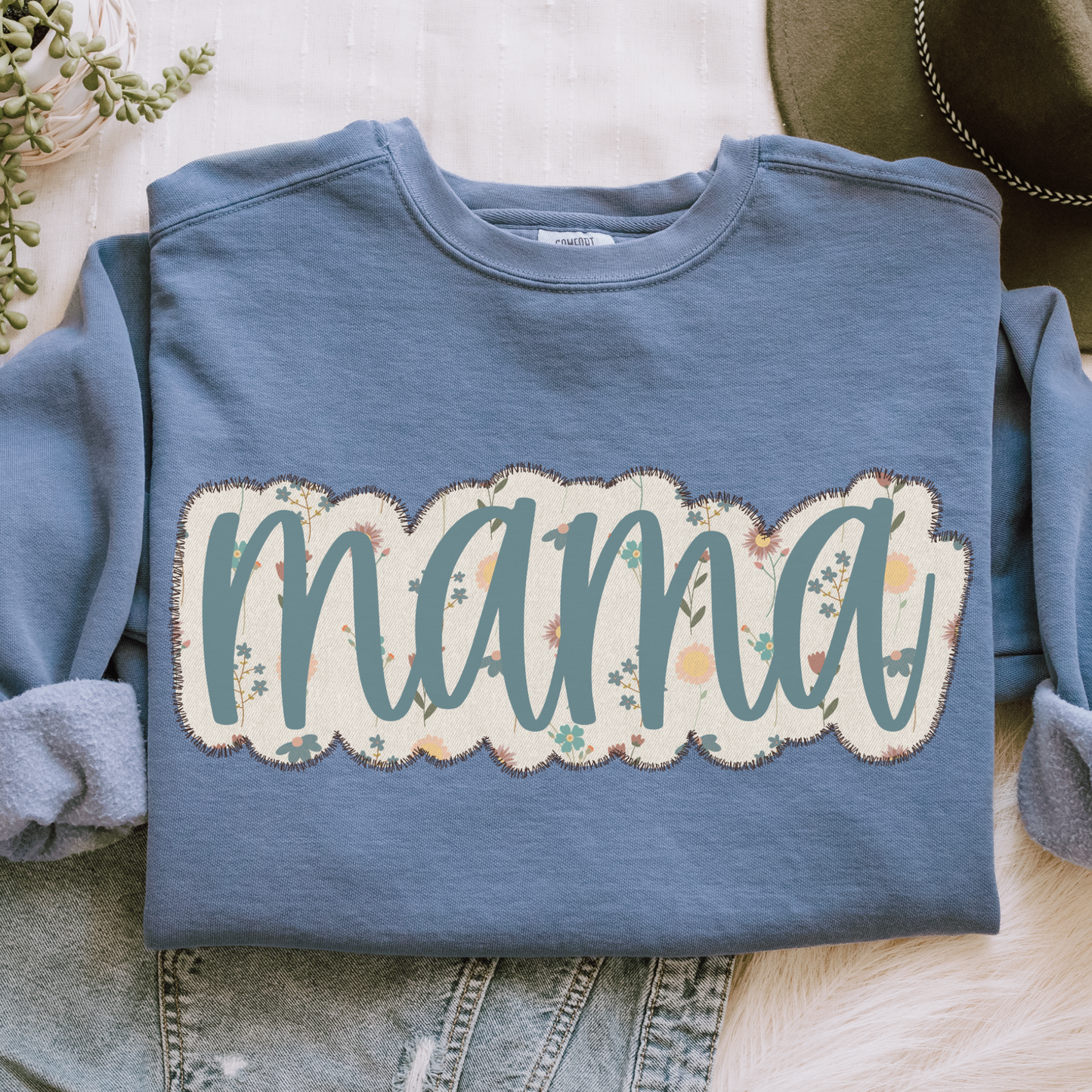 Faux Embroidery Mama design