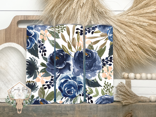 Blue Roses Tumbler