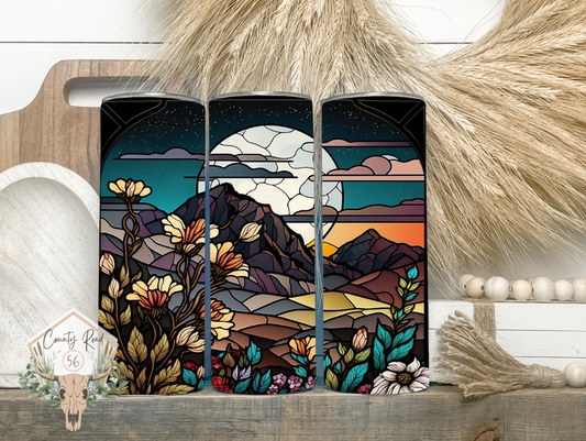 Moonlit Desert Scene Tumbler