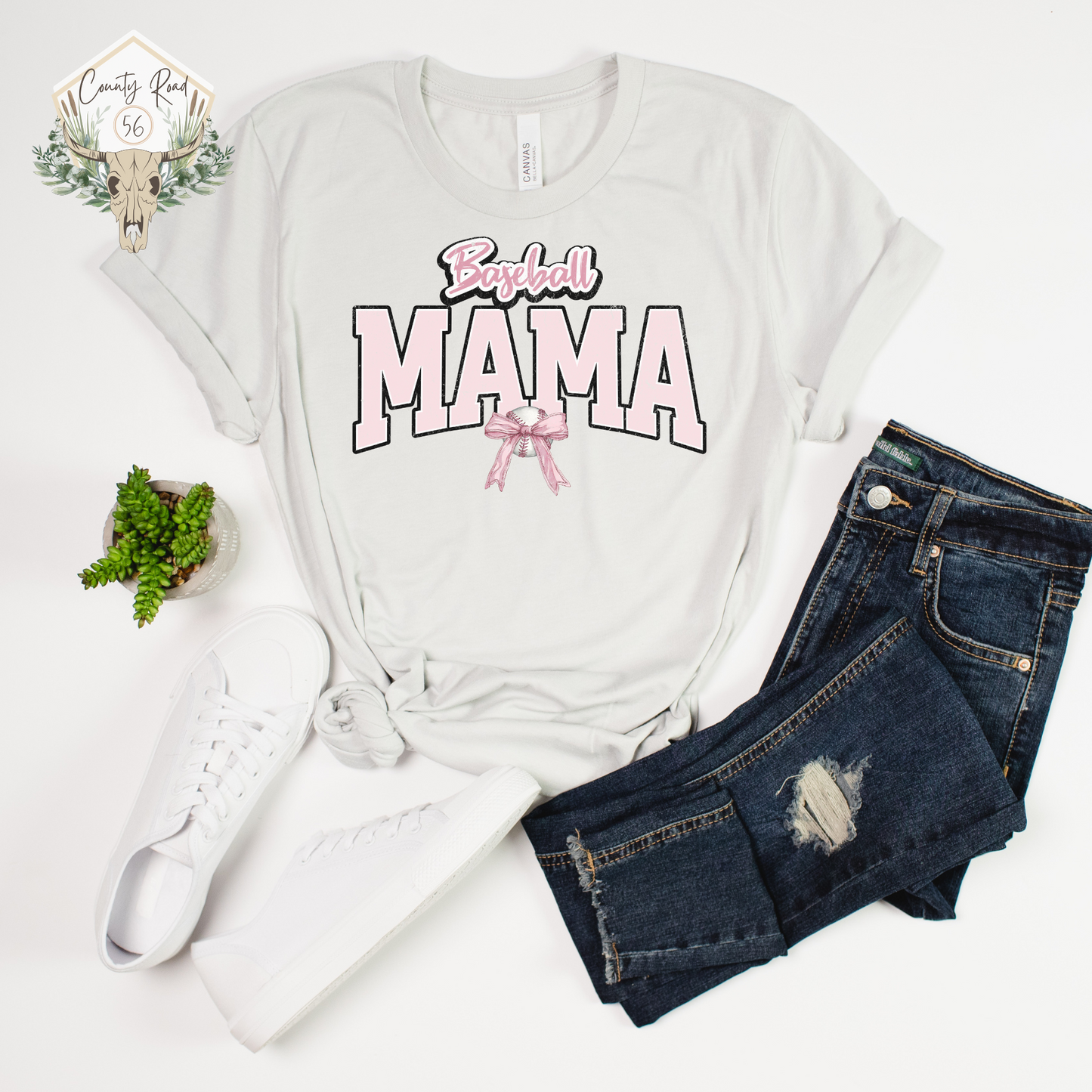 Baseball Mama Bow