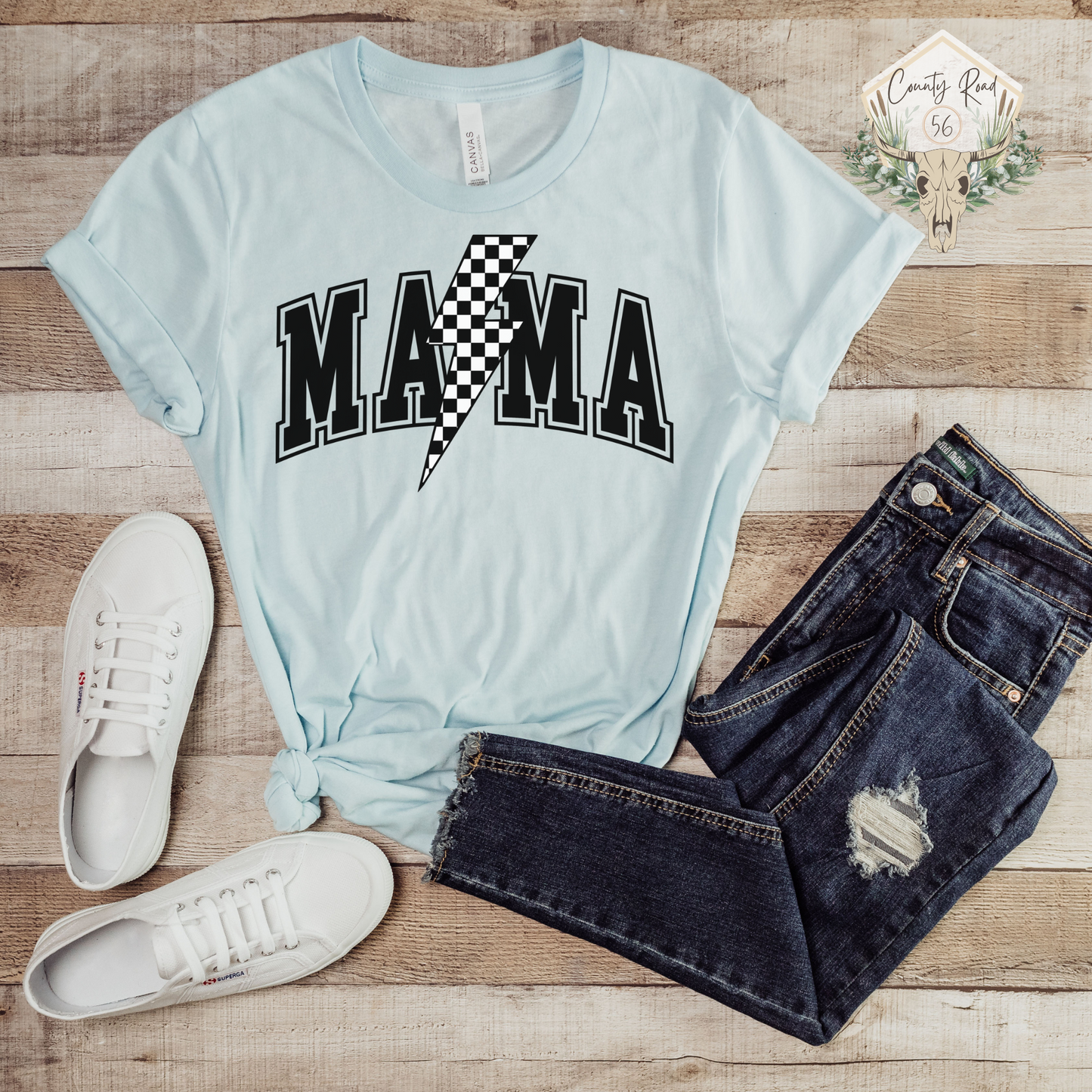 Mama Checkered Bolt (Black or White)
