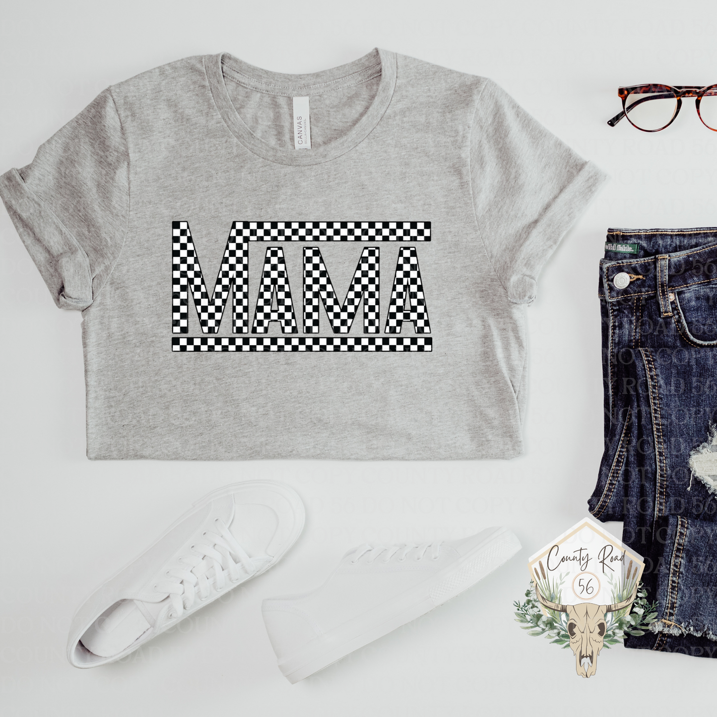 Mama Checkered (Multiple Color Options)