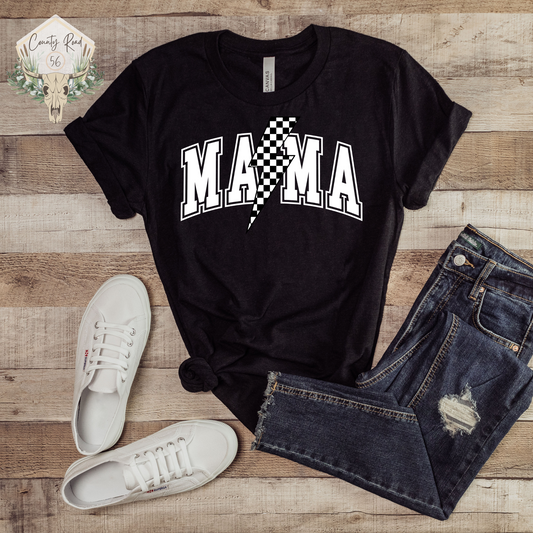 Mama Checkered Bolt (Black or White)