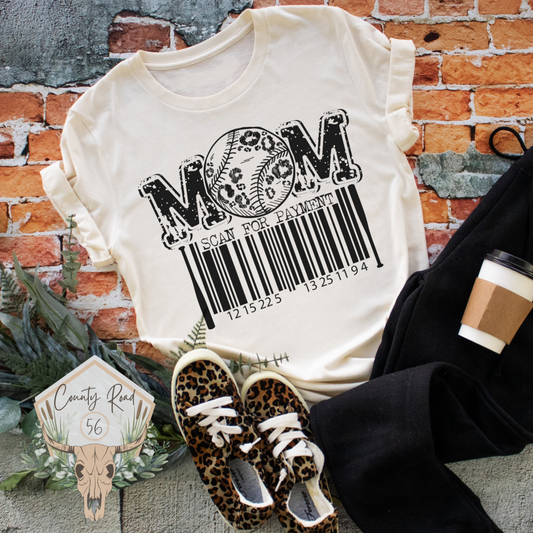 Baseball Mom Scan for Payment